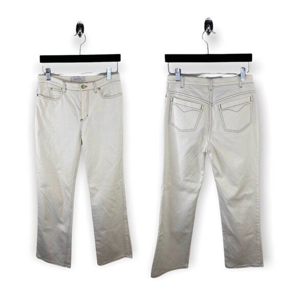 MaxMara White High Rise Jeans Size 4